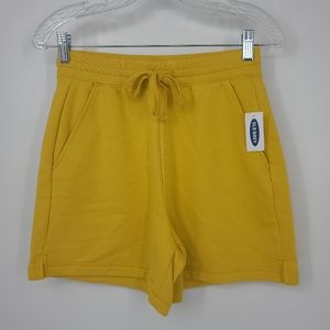 4/$25 Old Navy High Rise Drawstring Waist Yellow Shorts